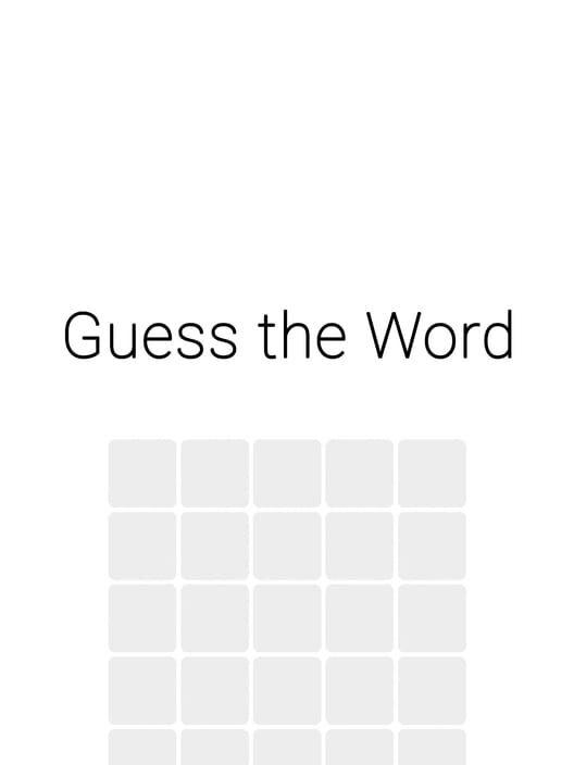 Guess the Word